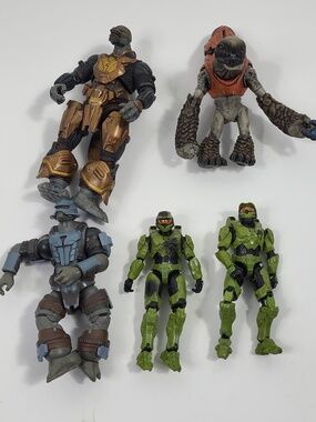 Halo Grunt Storm & Spartan Action Fiigure Lot